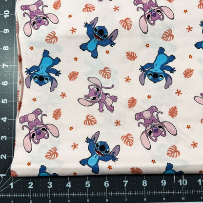Disney Lilo Stitch Fabric 79739 Angel Soft - Mary Jo Fabrics