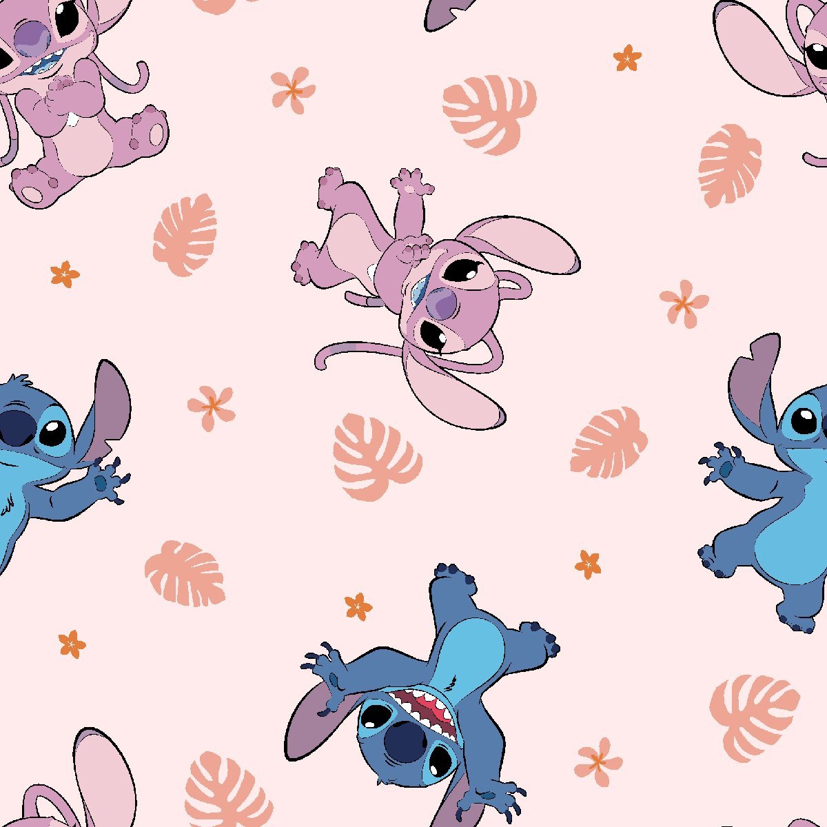 Disney Lilo Stitch Fabric 79739 Angel Soft - Mary Jo Fabrics