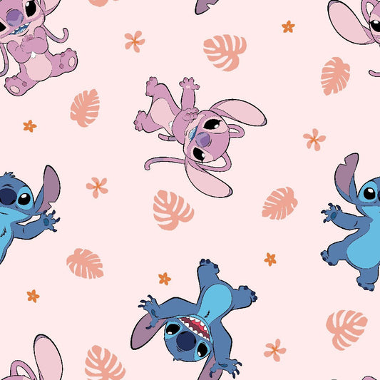 Disney Lilo Stitch Fabric 79739 Angel Soft - Mary Jo Fabrics
