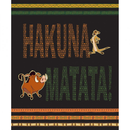 Disney Lion King Quilt Panel 85260209P Hakuna Matata - Mary Jo Fabrics