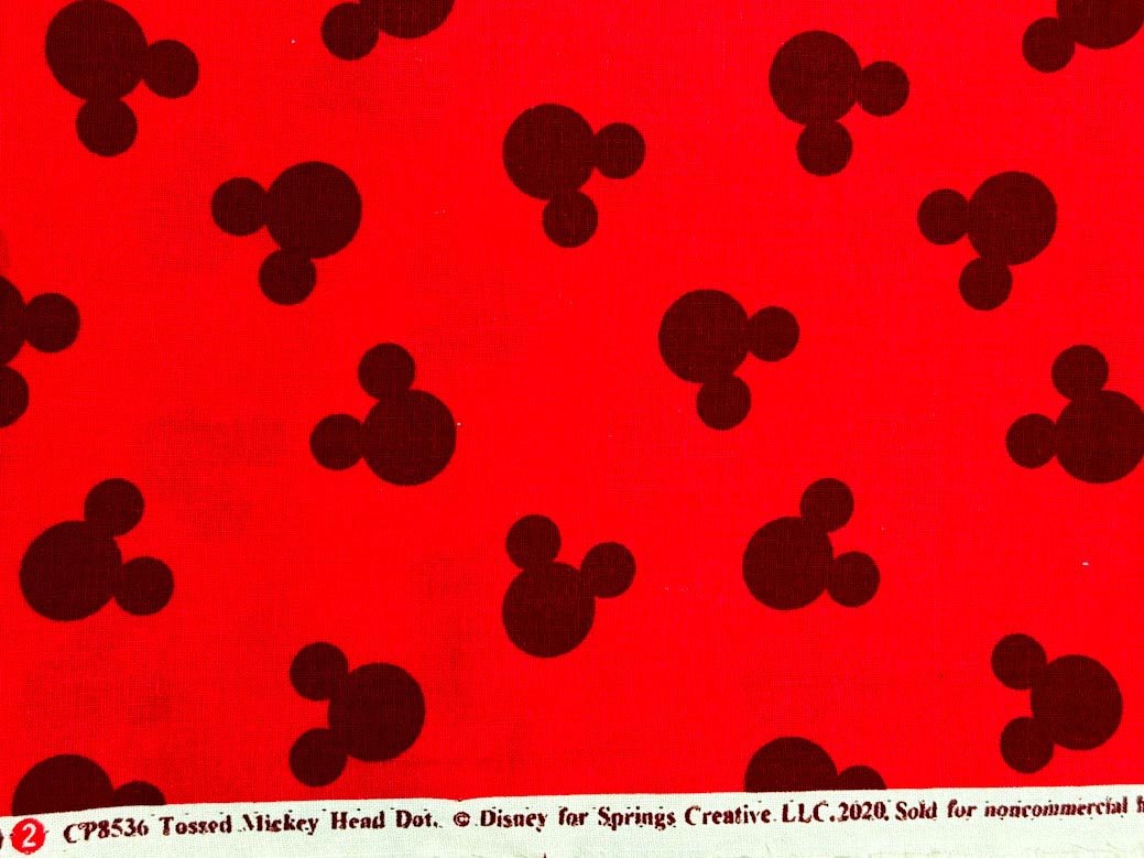 Disney Mickey Mouse Ears fabric Mickey head toss - Mary Jo Fabrics