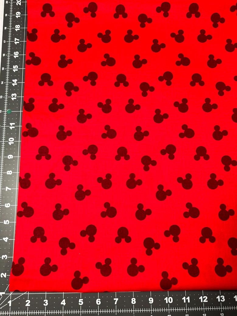 Disney Mickey Mouse Ears fabric Mickey head toss - Mary Jo Fabrics