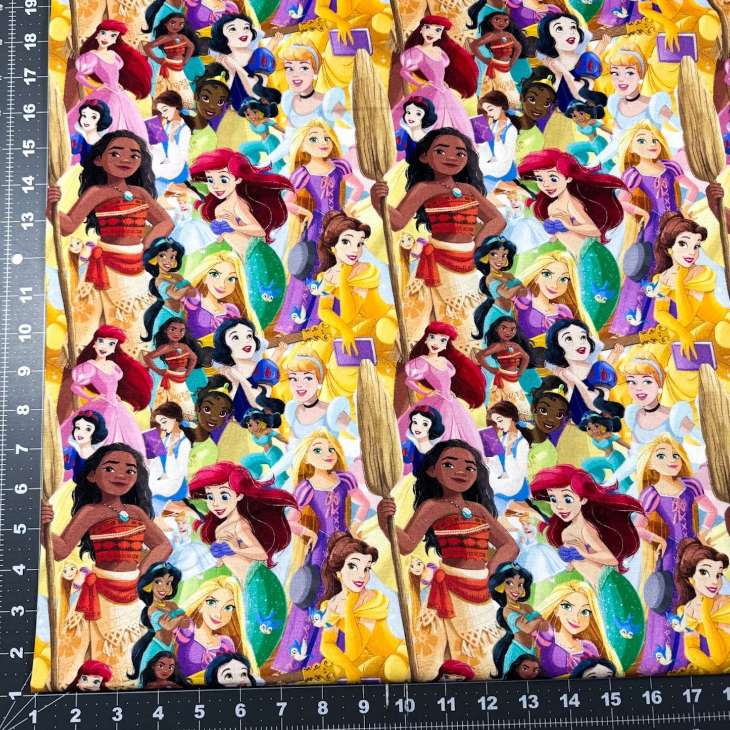 Disney Princess Cotton Fabric 80523 Princesses Packed - Mary Jo Fabrics