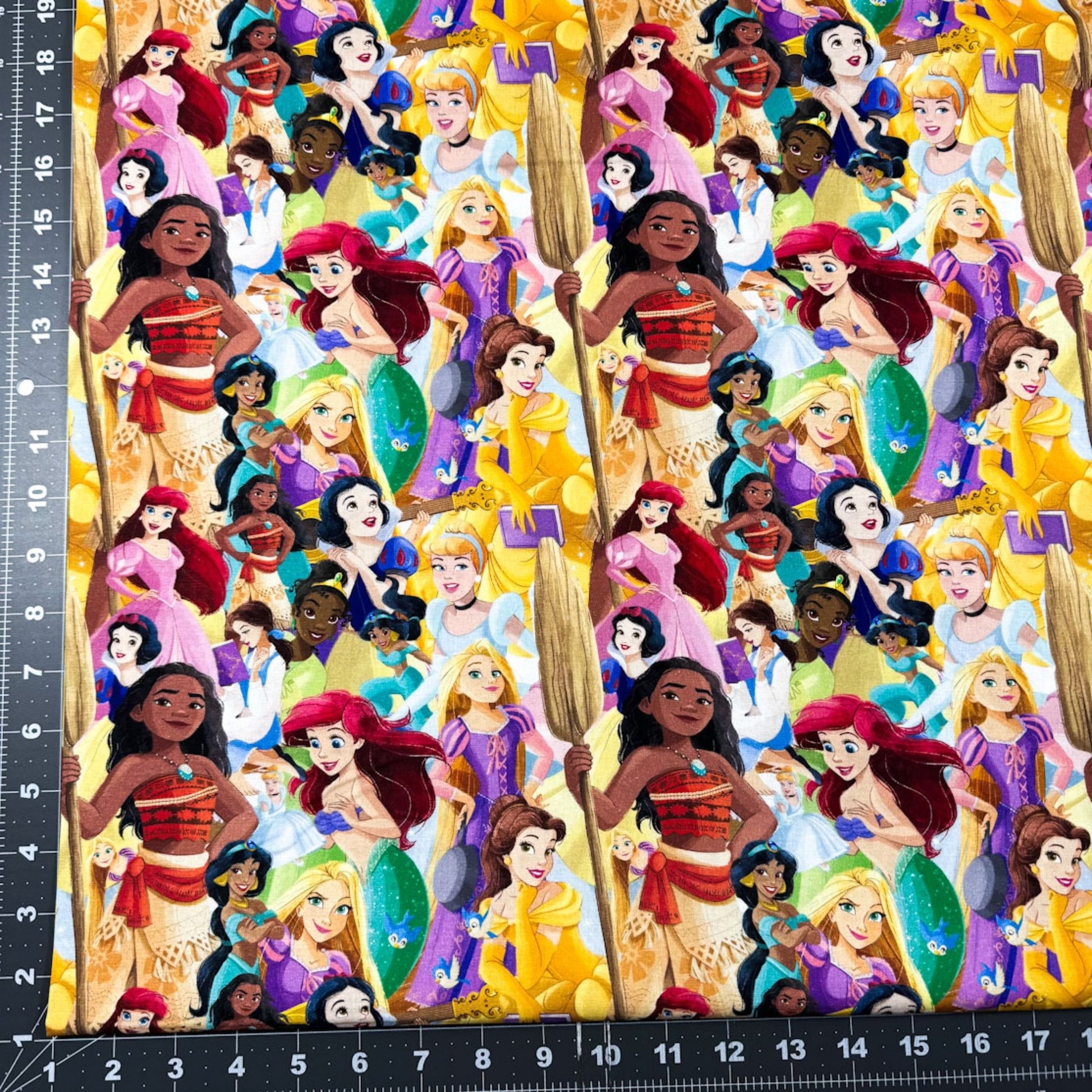 Disney Princess Cotton Fabric 80523 Princesses Packed - Mary Jo Fabrics