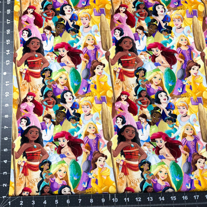 Disney Princess Cotton Fabric 80523 Princesses Packed - Mary Jo Fabrics