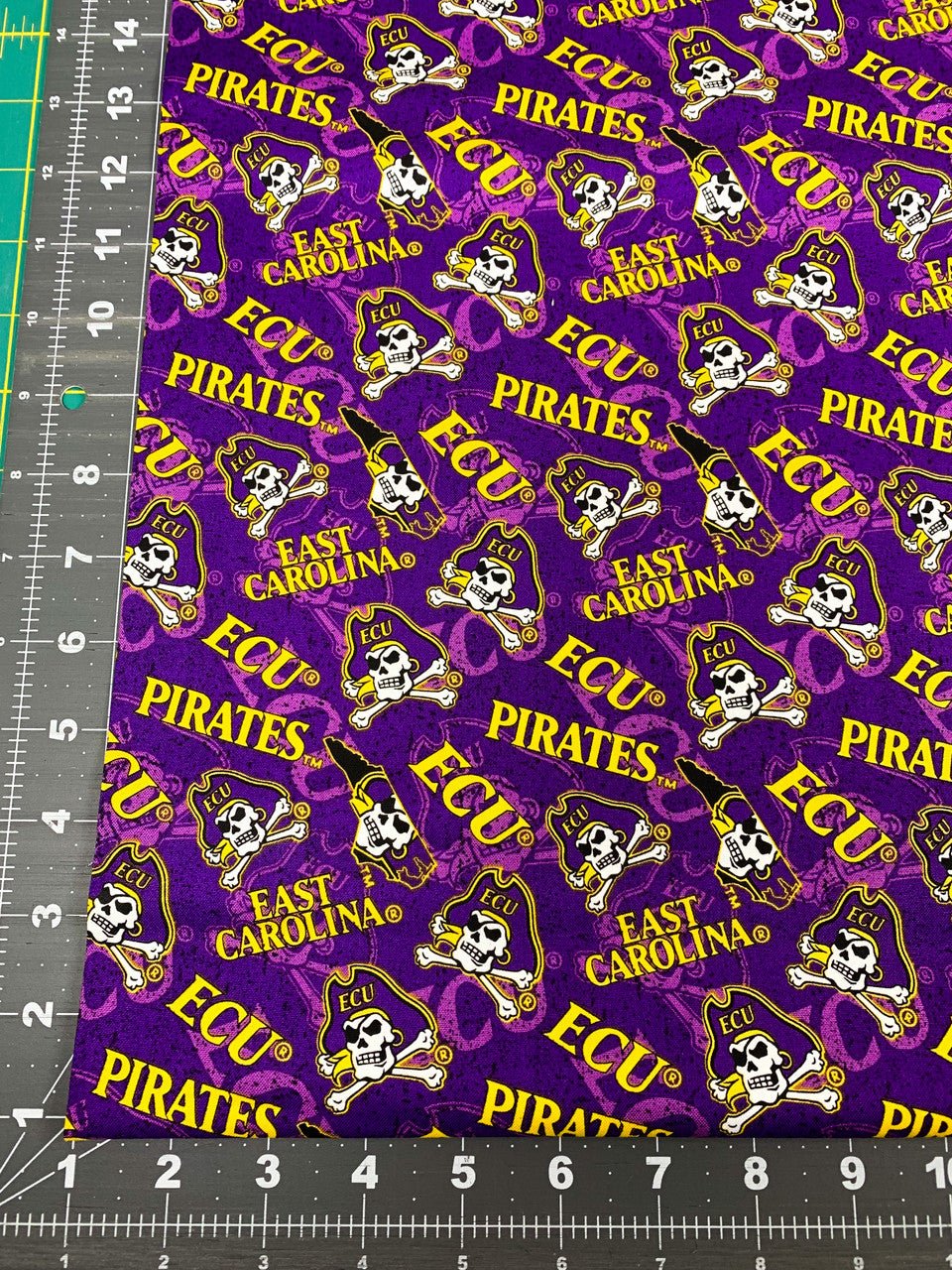 ECU fabric ECU1178 college fabric ECU Pirates - Mary Jo Fabrics