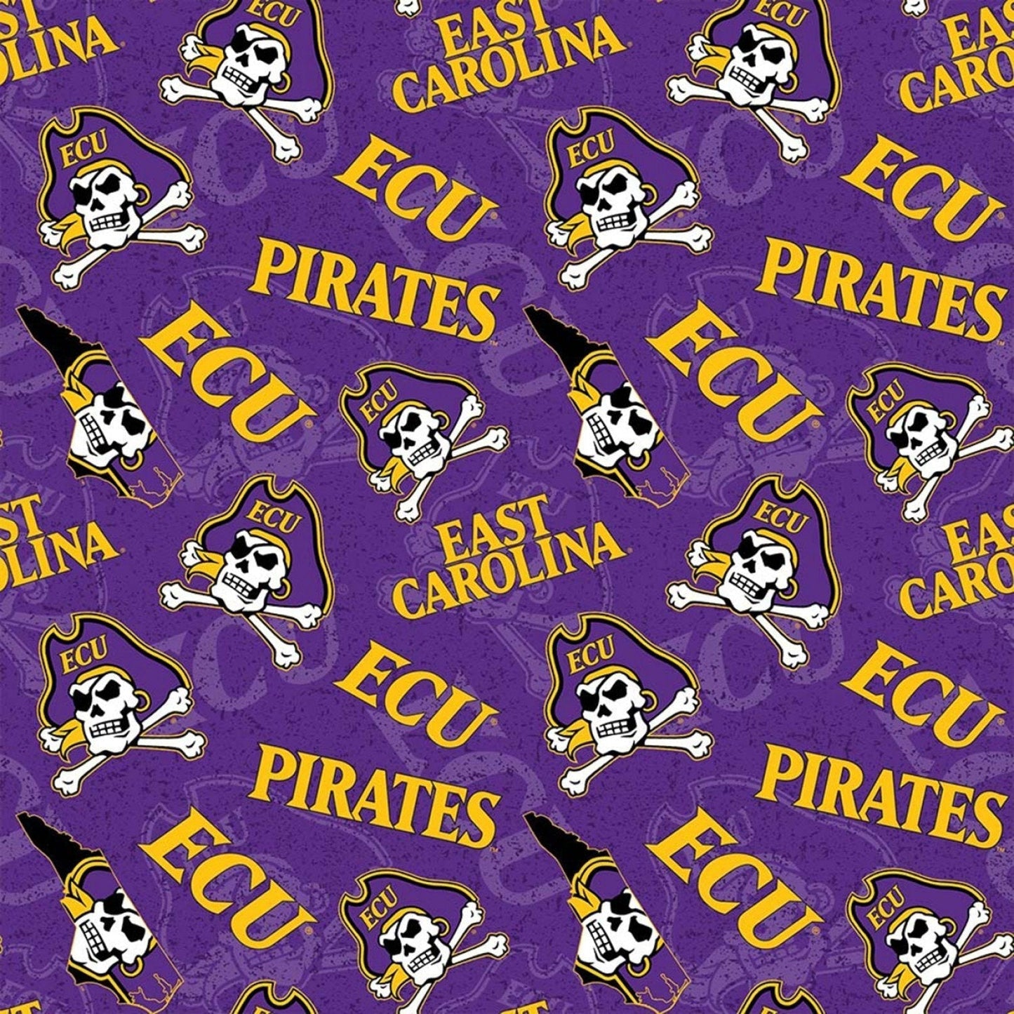 ECU fabric ECU1178 college fabric ECU Pirates - Mary Jo Fabrics