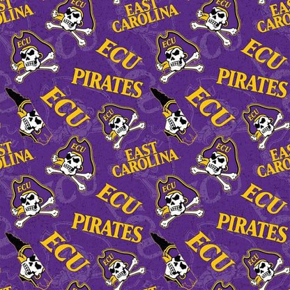 ECU fabric ECU1178 college fabric ECU Pirates - Mary Jo Fabrics