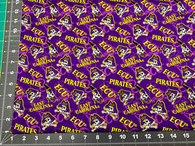 ECU fabric ECU1178 college fabric ECU Pirates - Mary Jo Fabrics