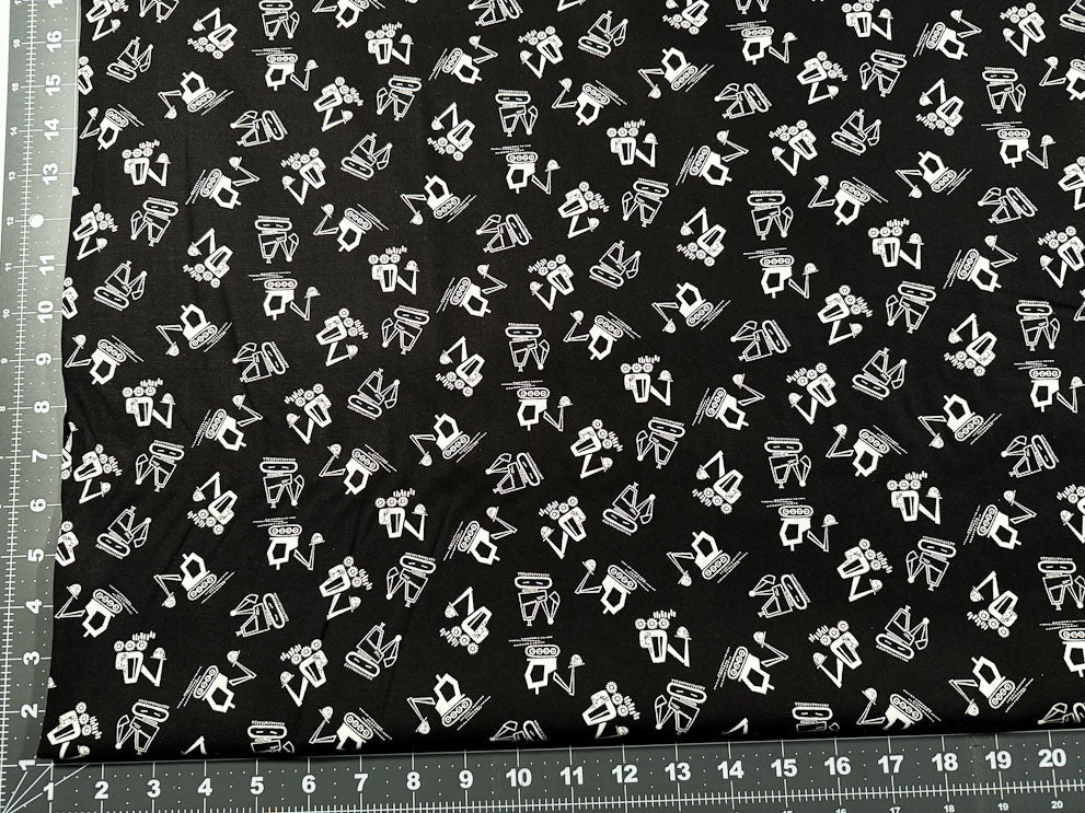 excavator heavy equipment fabric for boys 2119 - Mary Jo Fabrics