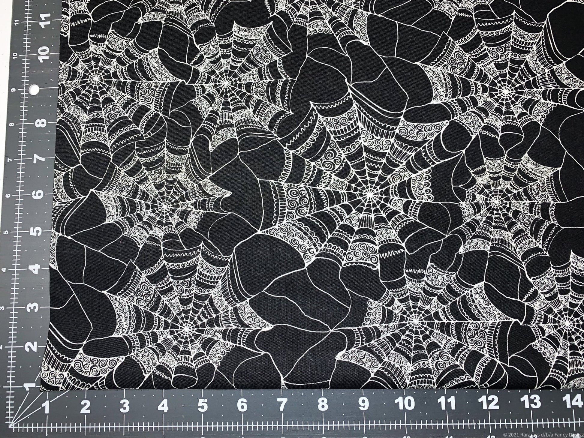 Fancy Spiderweb fabric CP50339 Web Halloween fabric - Mary Jo Fabrics