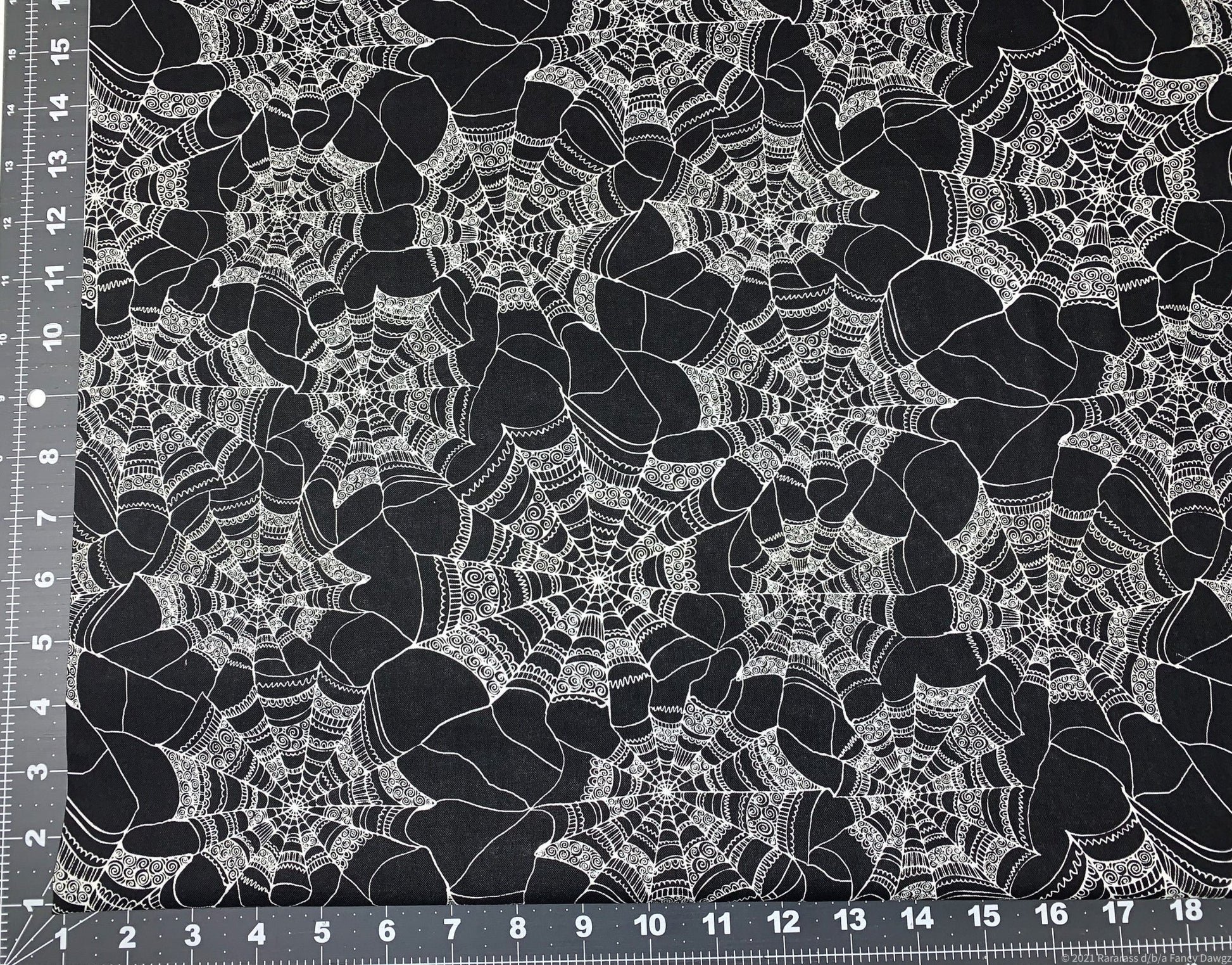 Fancy Spiderweb fabric CP50339 Web Halloween fabric - Mary Jo Fabrics