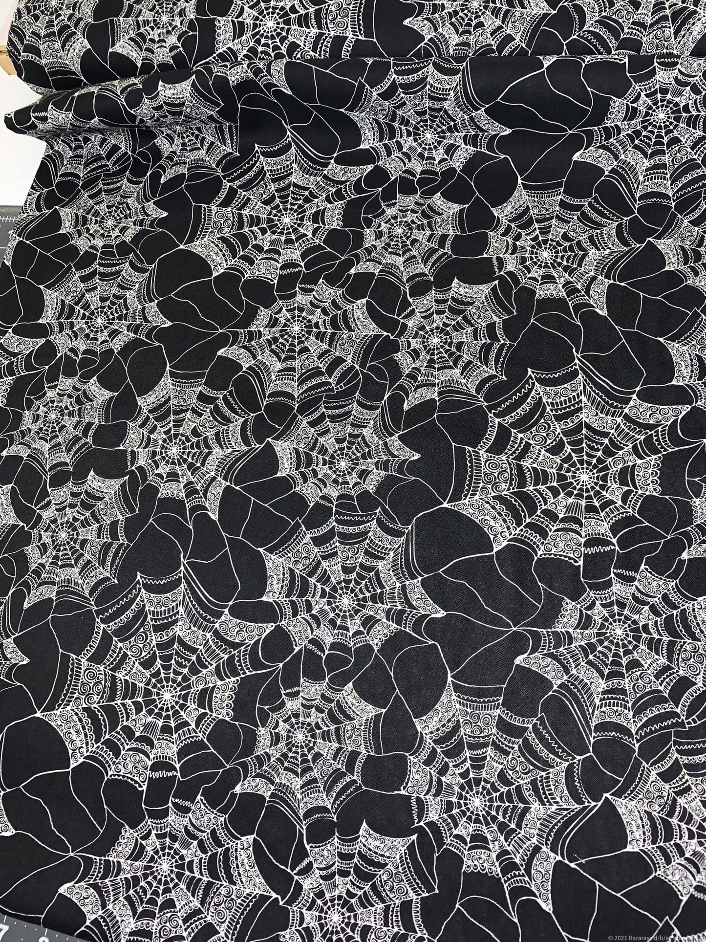 Fancy Spiderweb fabric CP50339 Web Halloween fabric - Mary Jo Fabrics