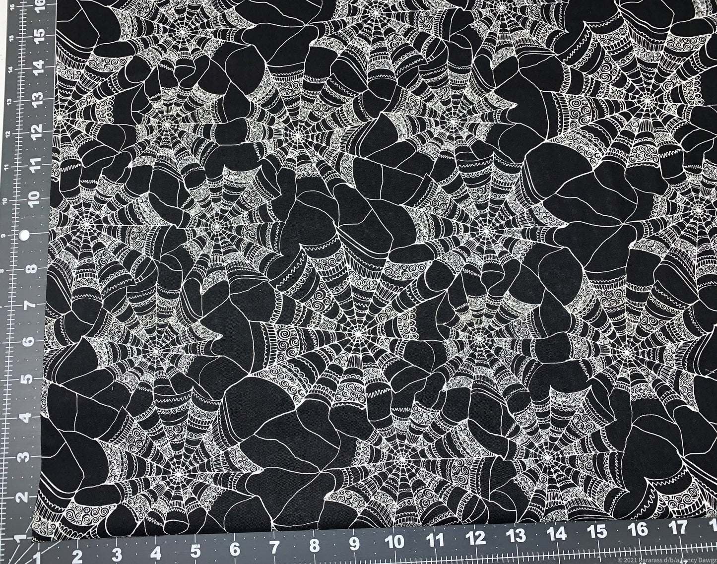 Fancy Spiderweb fabric CP50339 Web Halloween fabric - Mary Jo Fabrics