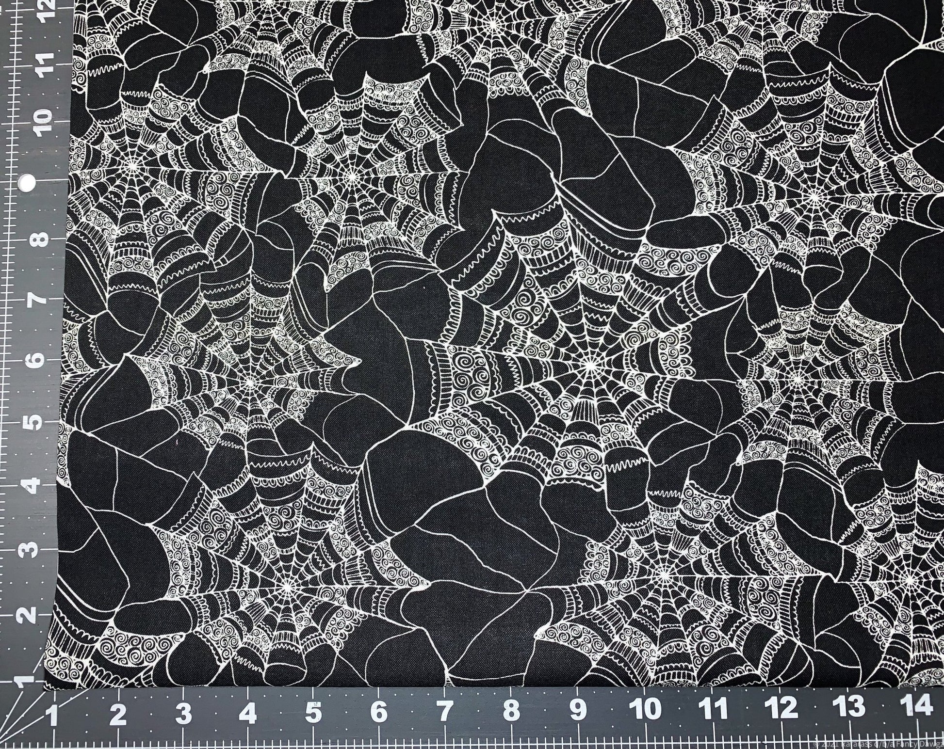 Fancy Spiderweb fabric CP50339 Web Halloween fabric - Mary Jo Fabrics