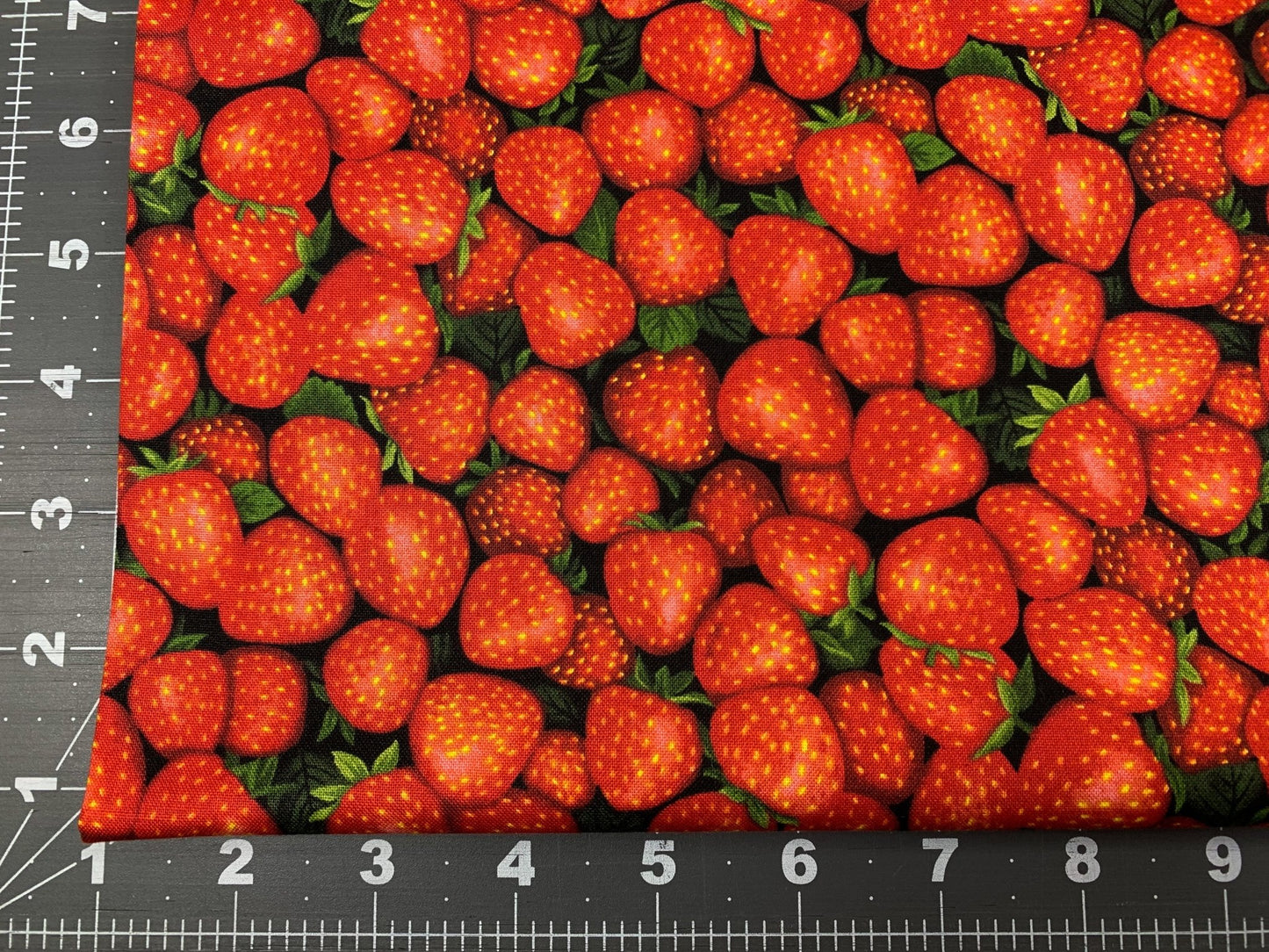 Farmer John's Strawberry fabric 13271 Strawberries - Mary Jo Fabrics