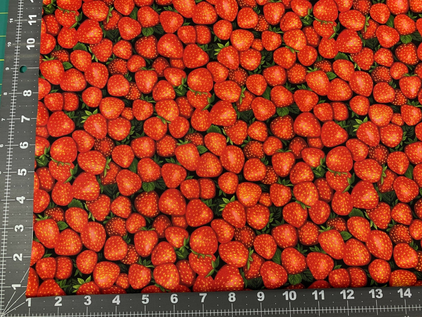 Farmer John's Strawberry fabric 13271 Strawberries - Mary Jo Fabrics