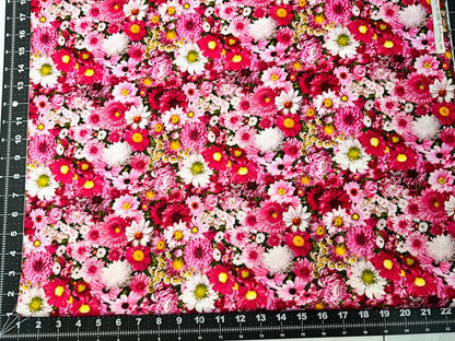 Garden Party Pink Floral Fabric - Mary Jo Fabrics