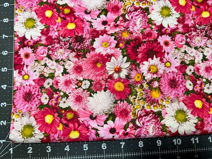 Garden Party Pink Floral Fabric - Mary Jo Fabrics