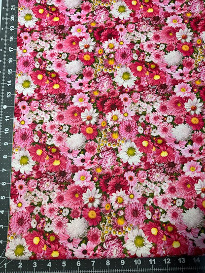 Garden Party Pink Floral Fabric - Mary Jo Fabrics