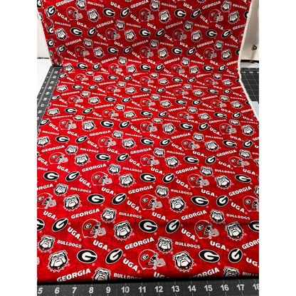 Georgia Bulldogs GA1178 NCAA College Cotton Fabric - Mary Jo Fabrics