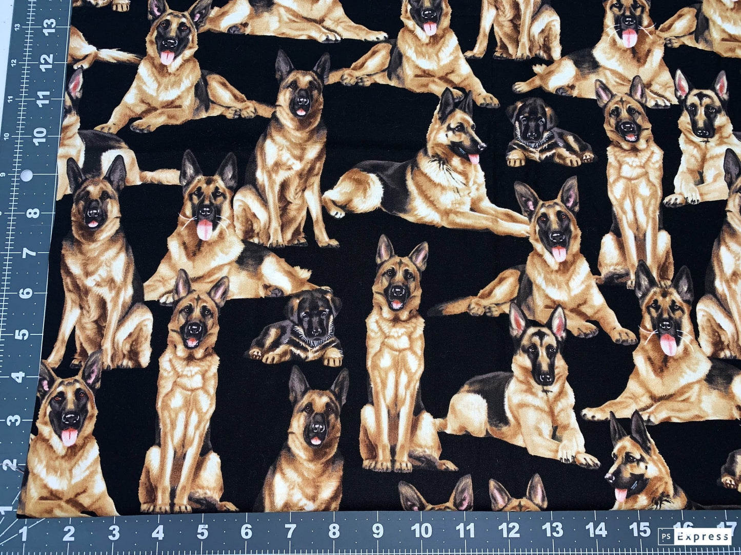 German Shepherd dog fabric C7364 German Shepherd cotton fabric - Mary Jo Fabrics