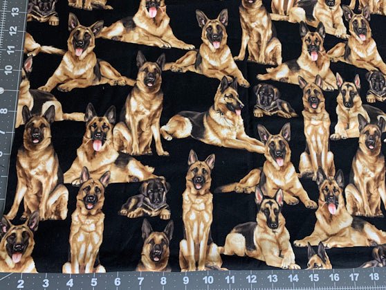 German Shepherd dog fabric C7364 German Shepherd cotton fabric - Mary Jo Fabrics