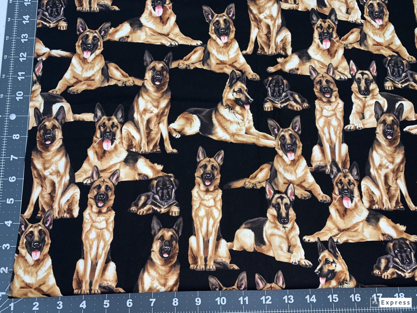 German Shepherd dog fabric C7364 German Shepherd cotton fabric - Mary Jo Fabrics