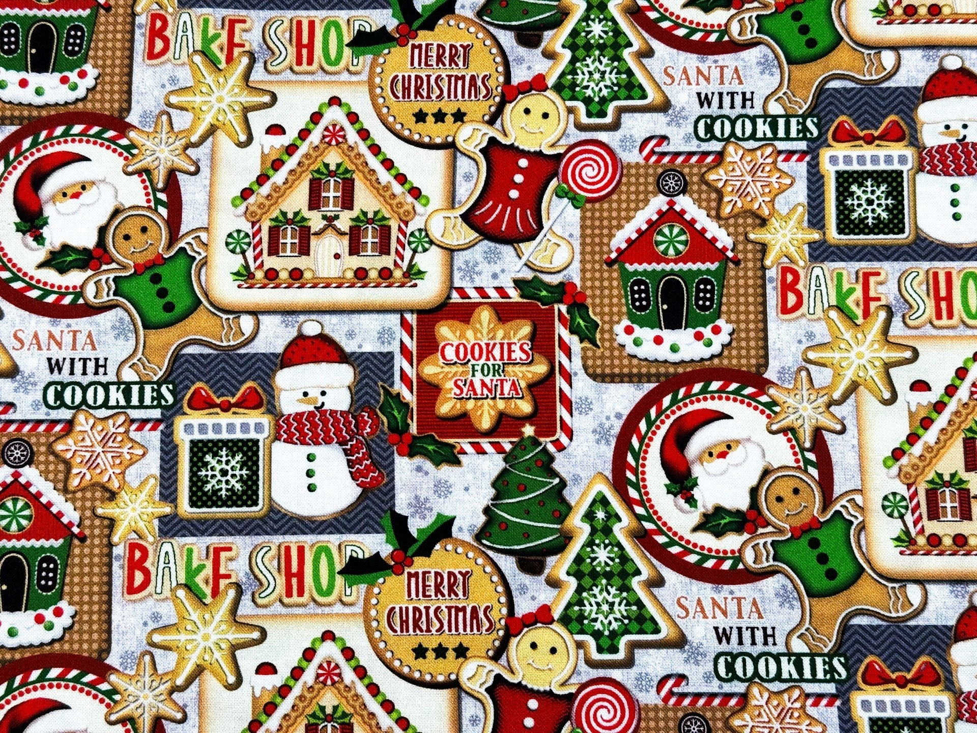 Gingerbread Cookie Christmas fabric Noel 2021 - Mary Jo Fabrics