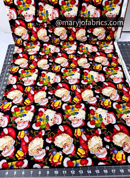 Giving Santa Claus Fabric DX - 8735 Christmas Santa - Mary Jo Fabrics