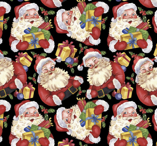 Giving Santa Claus Fabric DX - 8735 Christmas Santa - Mary Jo Fabrics