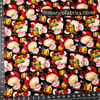 Giving Santa Claus Fabric DX - 8735 Christmas Santa - Mary Jo Fabrics