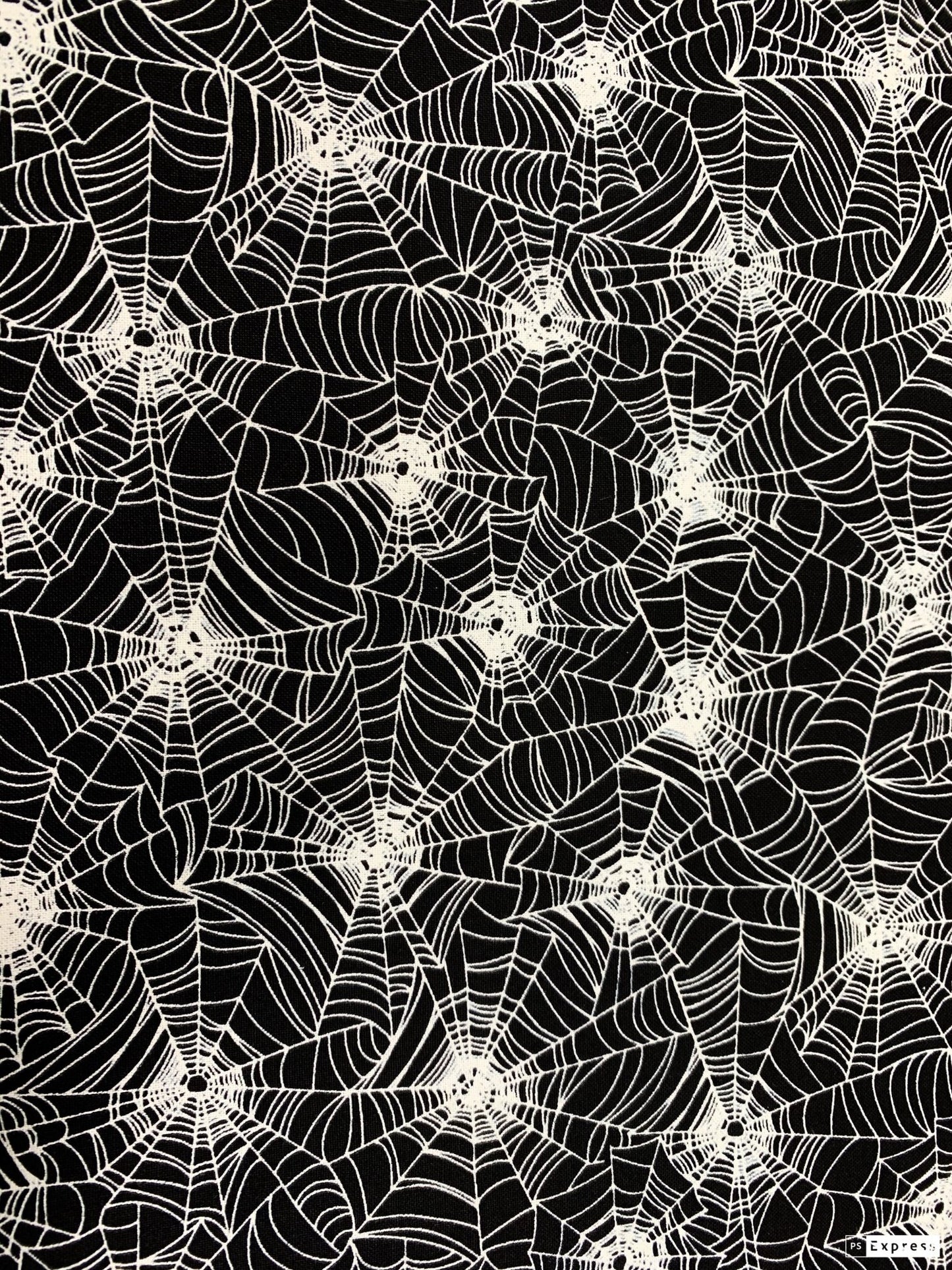 Glow in the Dark Spiderweb fabric CG7786 Halloween fabric - Mary Jo Fabrics