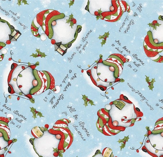 Gnome for Christmas fabric Gnomes quilting fabric - Mary Jo Fabrics