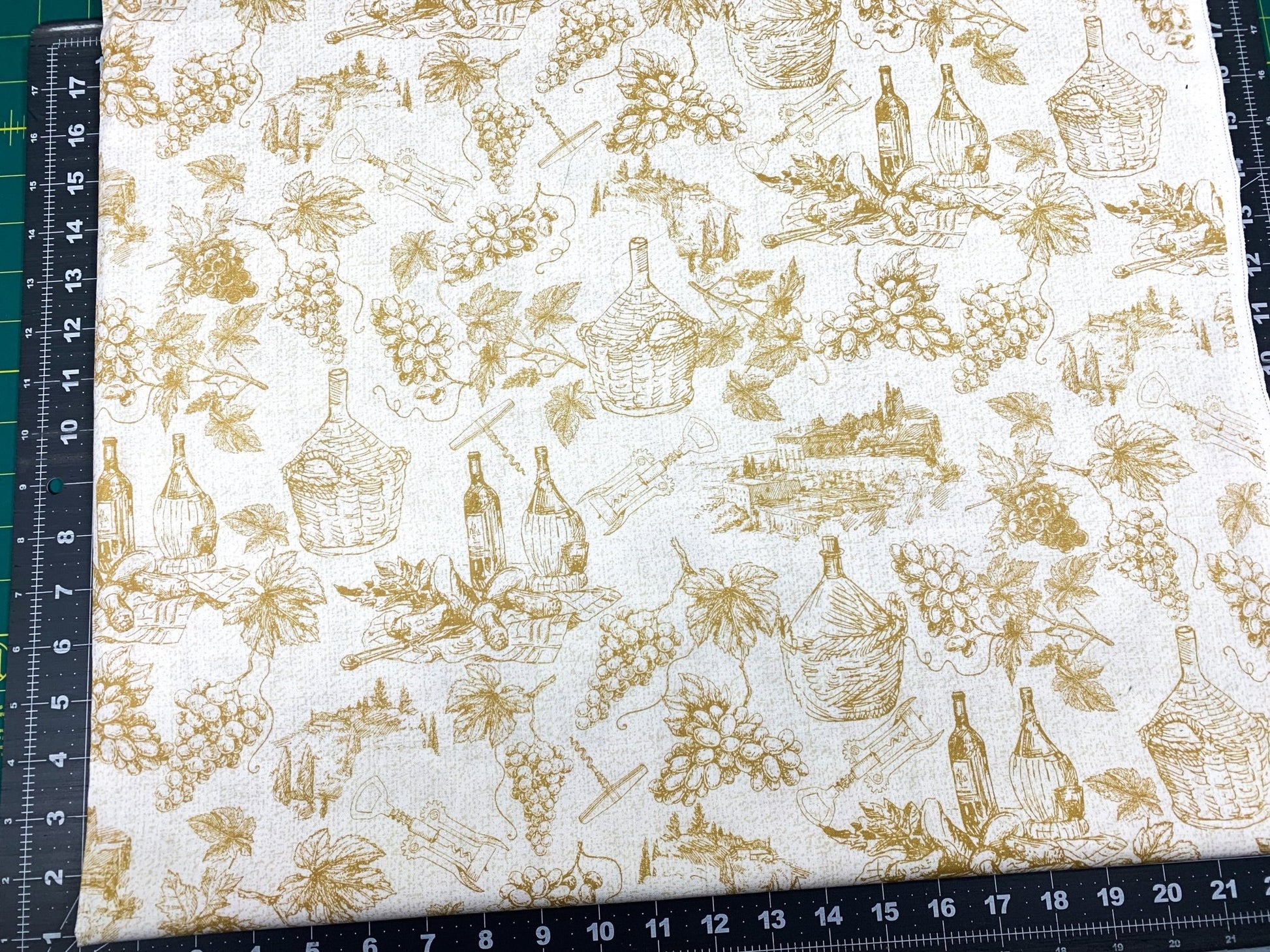 Grape Etchings Wine fabric C8397 grape fabric - Mary Jo Fabrics