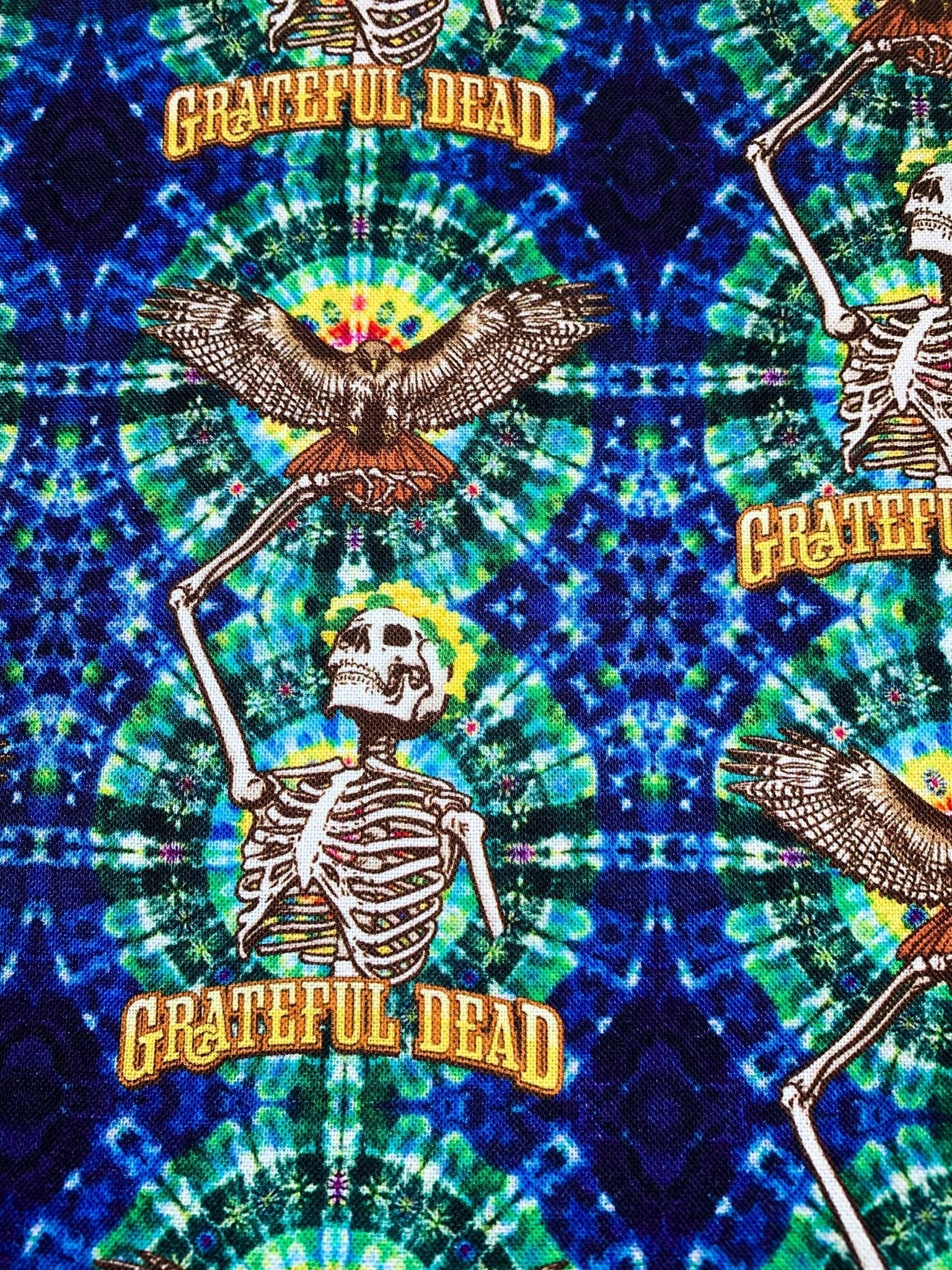 Grateful Dead fabric 71268 Rock band fabric Music fabric - Mary Jo Fabrics