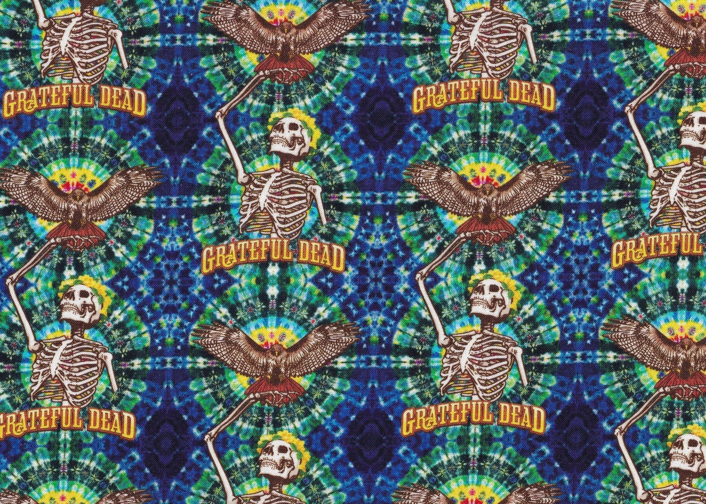 Grateful Dead fabric 71268 Rock band fabric Music fabric - Mary Jo Fabrics