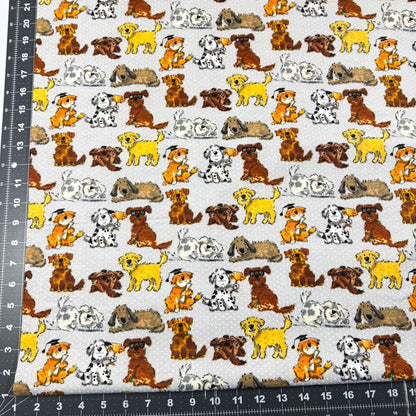 Gray Training Graduate Dog Flannel 1021 - 90 Dogs - Mary Jo Fabrics