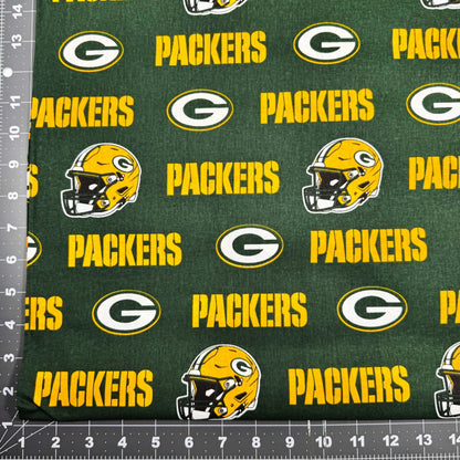 Green Bay Packer Cotton Fabric 6317D Classic NFL Fabric - Mary Jo Fabrics