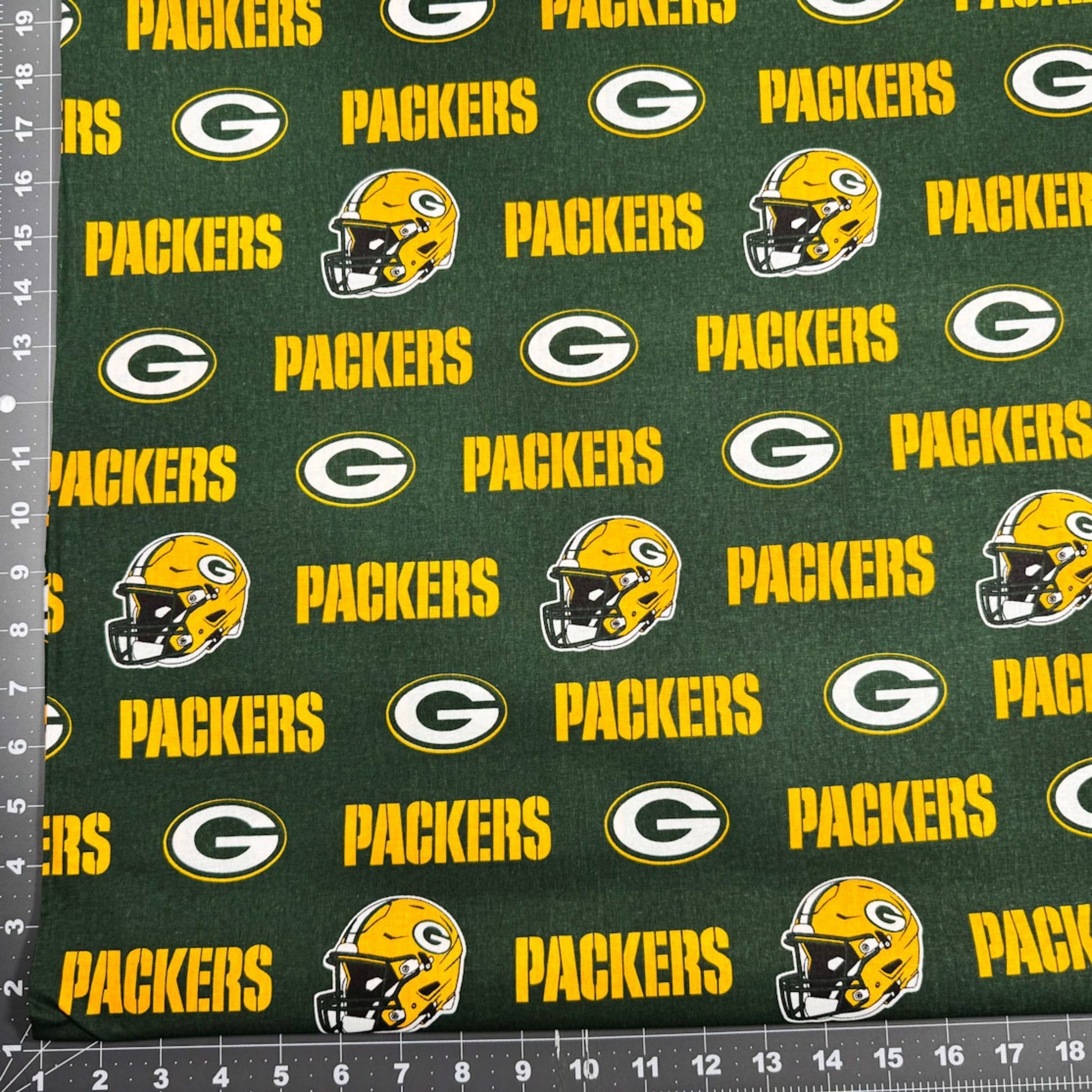 Green Bay Packer Fabric 6317D Classic NFL Fabric - Mary Jo Fabrics