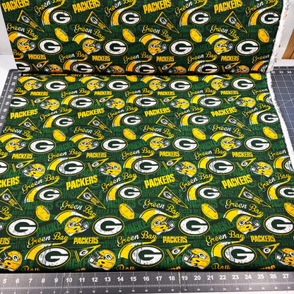 Green Bay Packers Fabric 14837D Pennant NFL Fabric - Mary Jo Fabrics