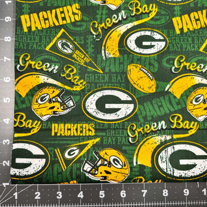Green Bay Packers Material14837D NFL Cotton Fabric - Mary Jo Fabrics