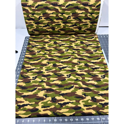 Green Brown Camo FLANNEL 5251 - 33 Camouflage Cotton Flannel - Mary Jo Fabrics