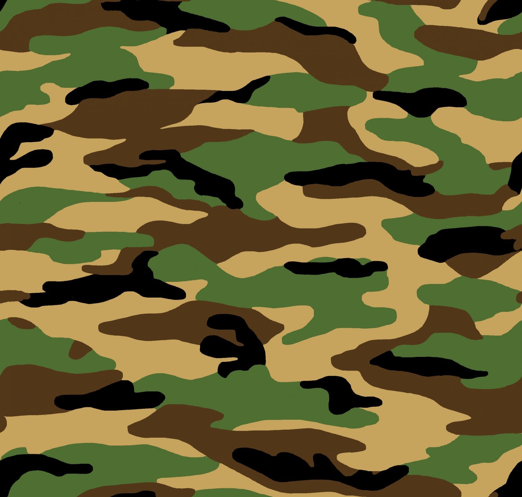 Green Brown Camo FLANNEL 5251 - 33 Camouflage Cotton Flannel - Mary Jo Fabrics