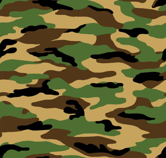 Green Brown Camo FLANNEL 5251 - 33 Camouflage Cotton Flannel - Mary Jo Fabrics