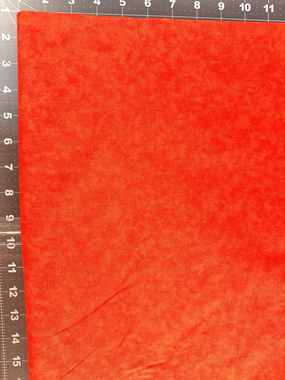 Halloween Orange Cotton Fabric 43681-1304 Suede looking design - Mary Jo Fabrics