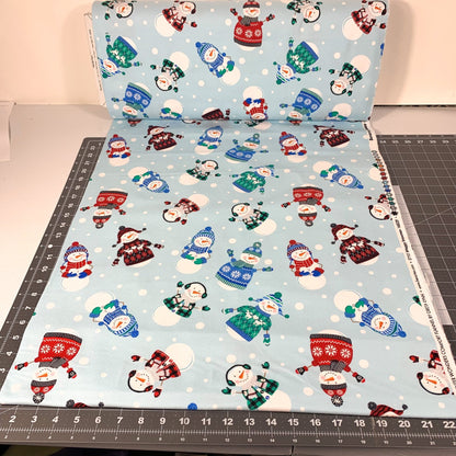 Happy Snowmen FLANNEL 14822F Winter Wonders - Mary Jo Fabrics