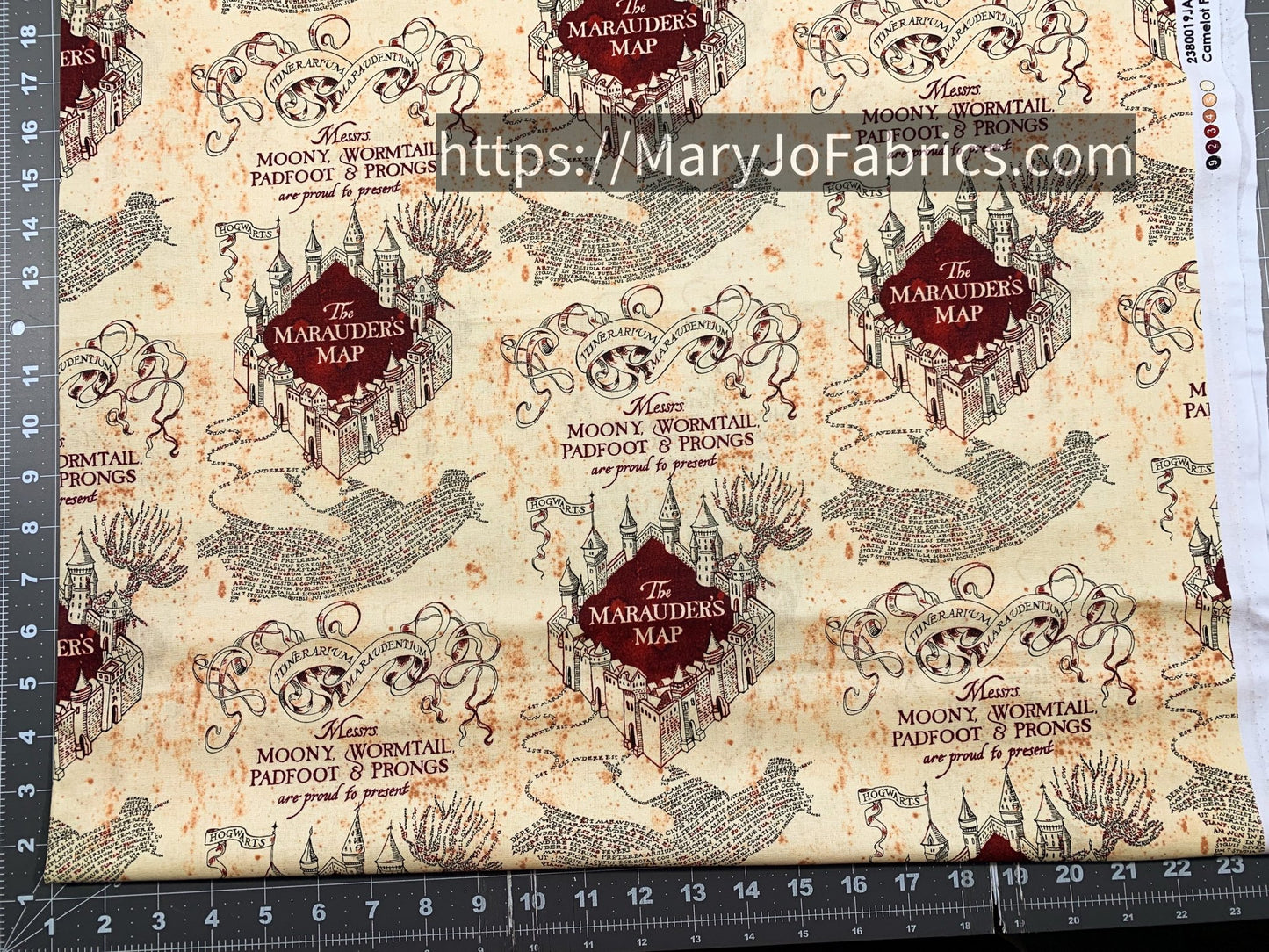 Harry Potter Fabric 15766 Marauders Map Wormtail - Mary Jo Fabrics