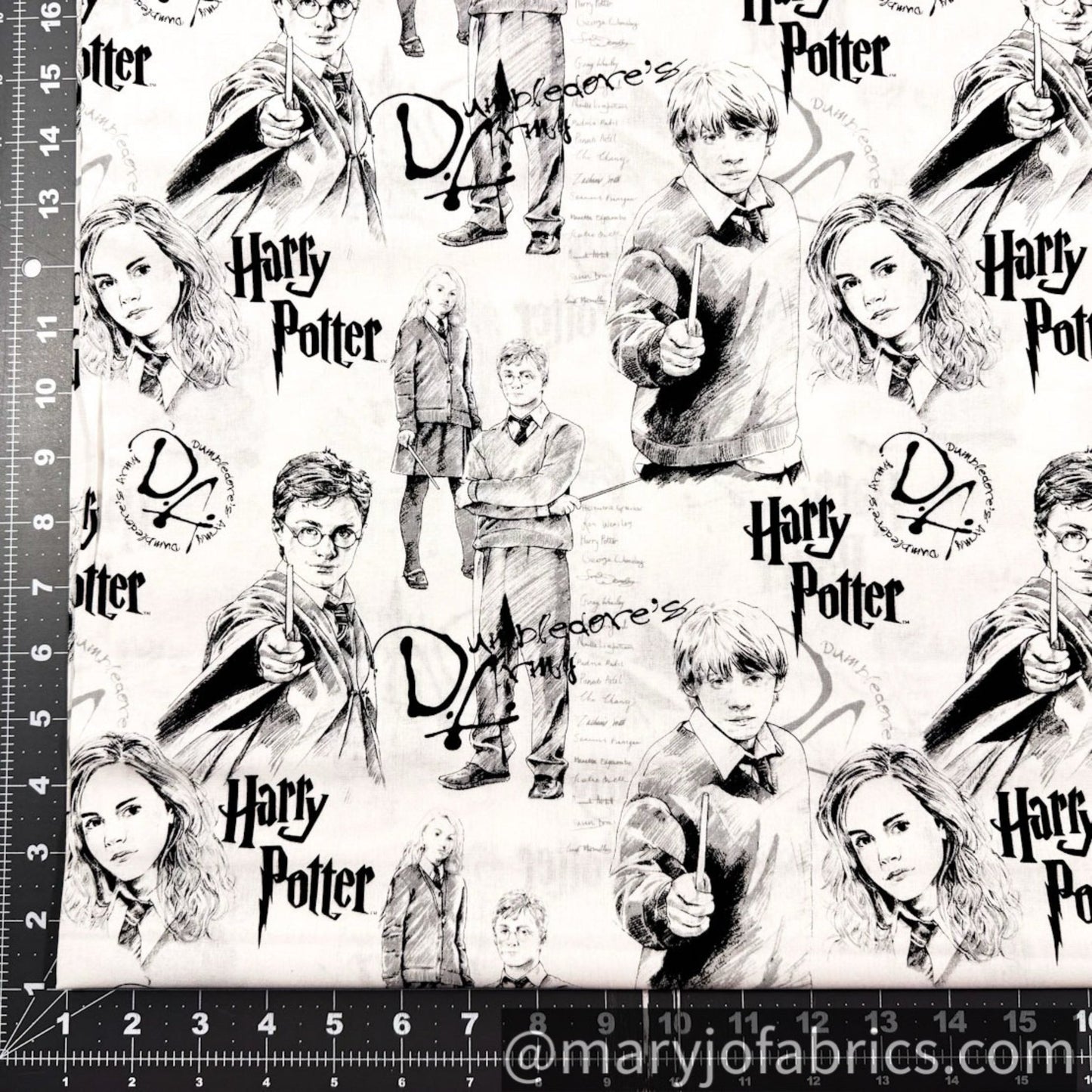 Harry Potter Fabric 23800 Dumbledore Army - Mary Jo Fabrics