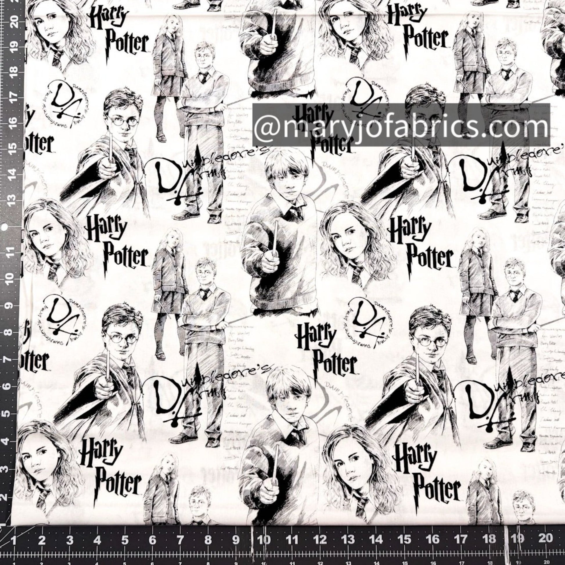 Harry Potter Fabric 23800 Dumbledore Army - Mary Jo Fabrics